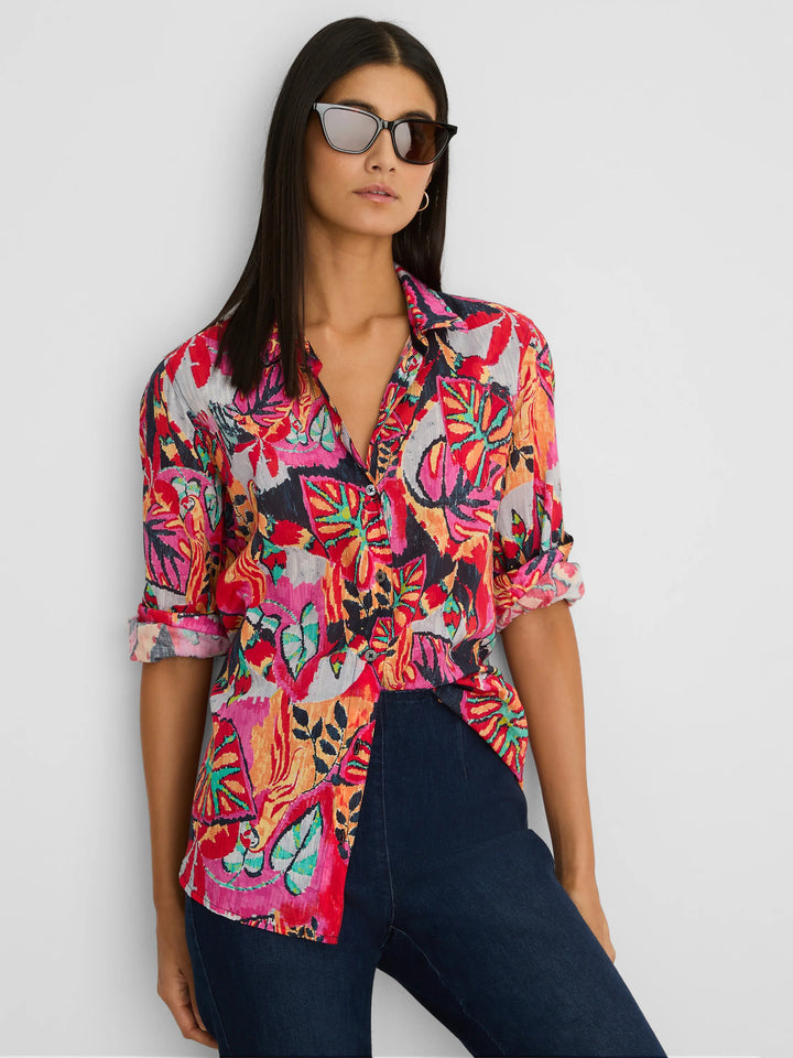 Kauai Garden Cotton Crinkle Shirt