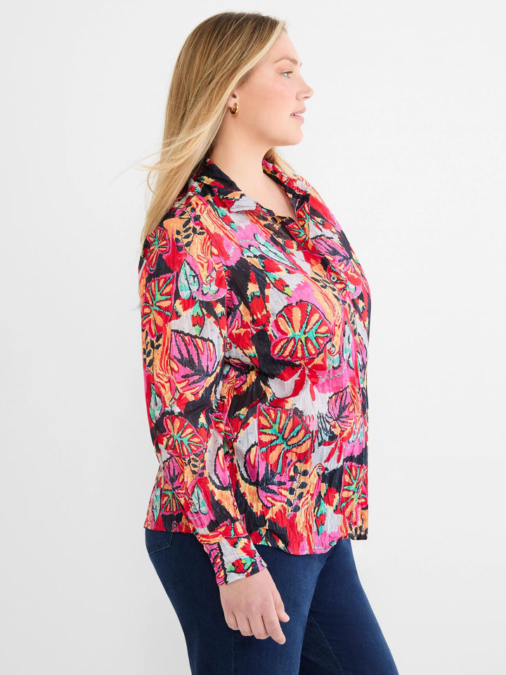 Kauai Garden Cotton Crinkle Shirt