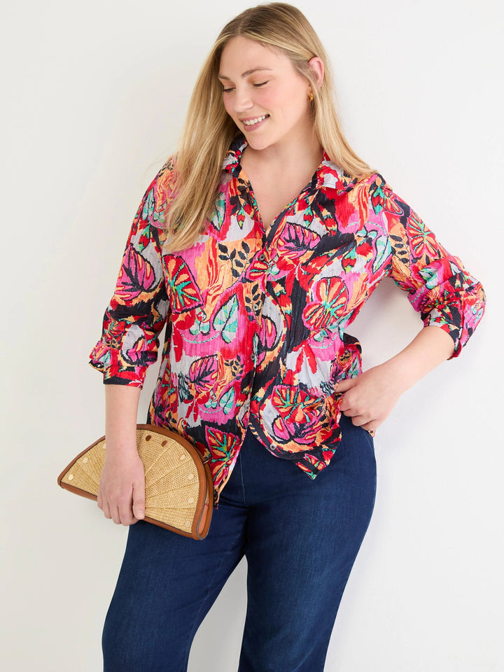 Kauai Garden Cotton Crinkle Shirt