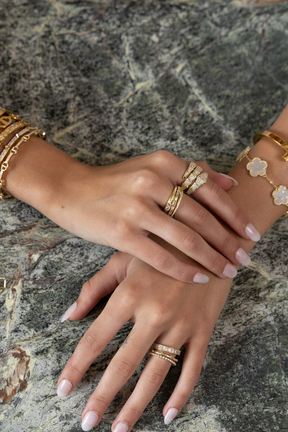 Ivy Cz Ring Set from KADOU Boutique