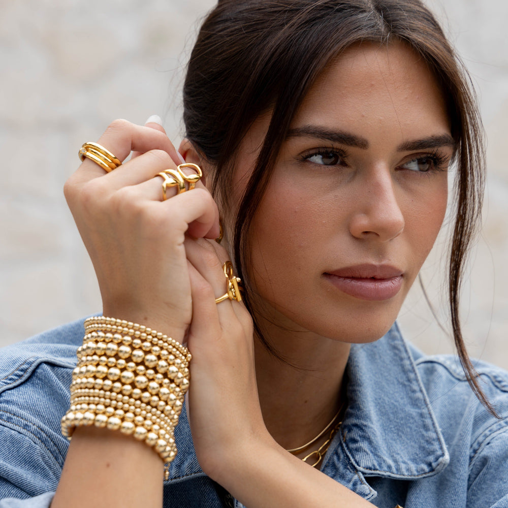 Allison Beaded Wrap Bracelet- 10 Rows from KADOU Boutique