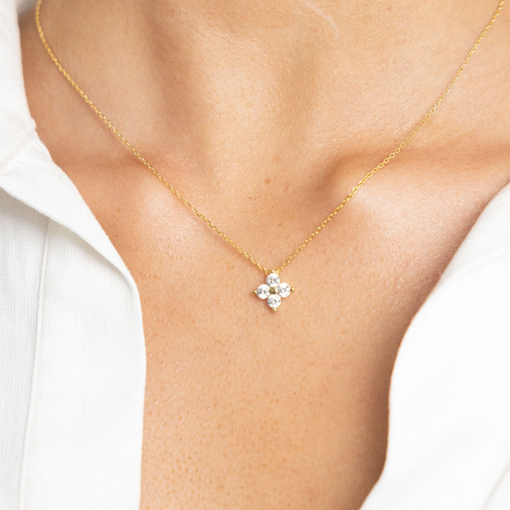 Mae Cz Pendant Necklace from KADOU Boutique