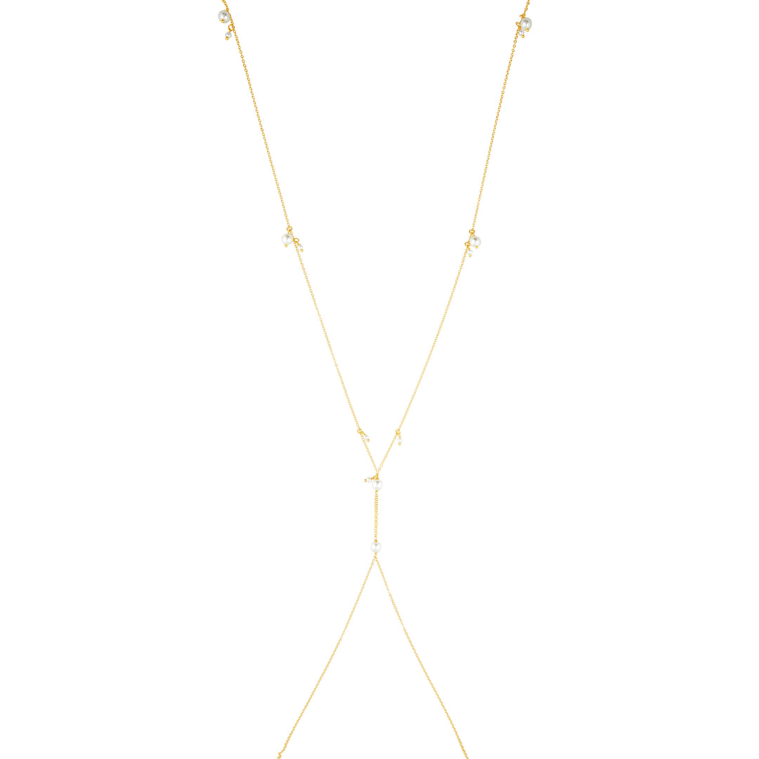 Sage Pearl Body Chain