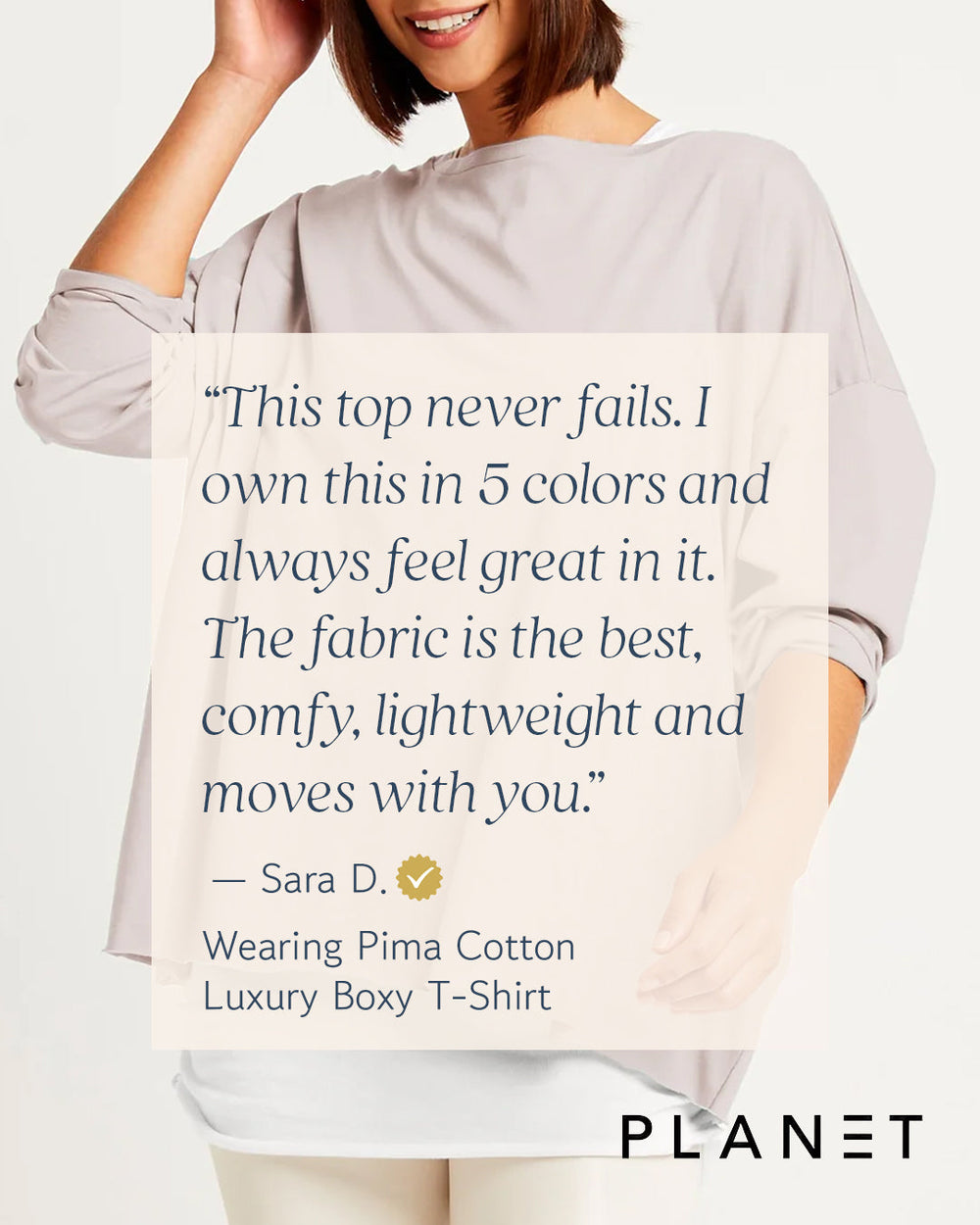 Pima Cotton Luxury Boxy T-Shirt - White from KADOU Boutique