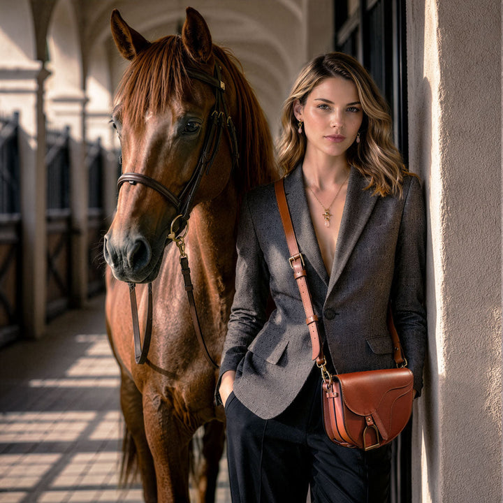 Signature Saddle Bag - Italian Cognac Leather