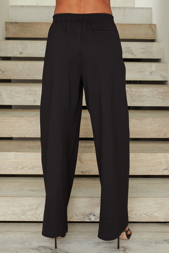 The Viscose Structured Soft Pants, a back view