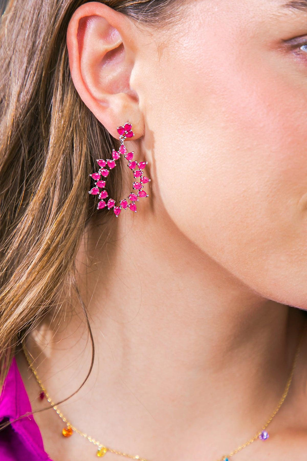 Charlotte Floral Drop Earrings from KADOU Boutique