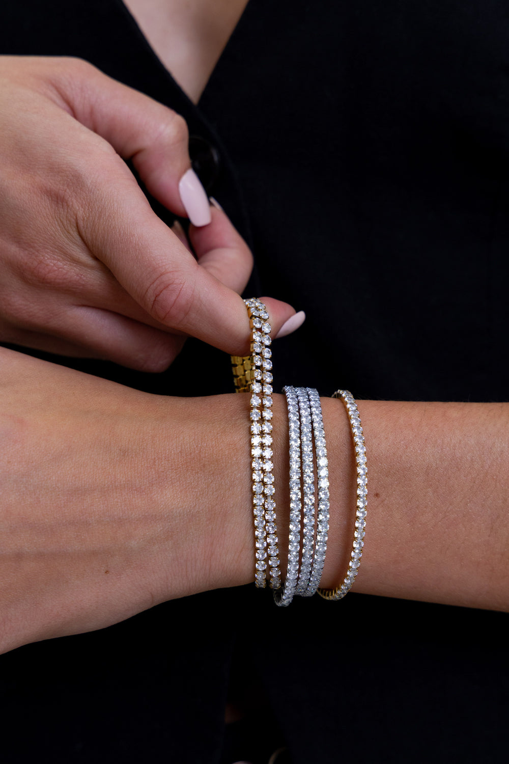Eileen Cz Stretch Bracelet from KADOU Boutique