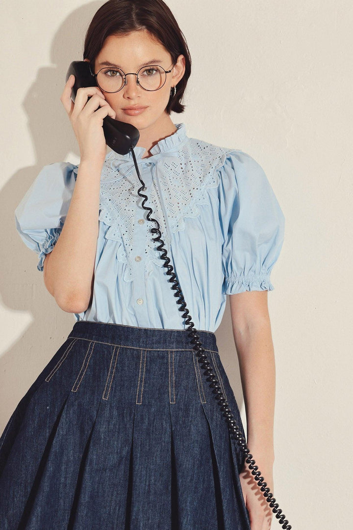 Sweet Note Moment Woven Top from KADOU Boutique