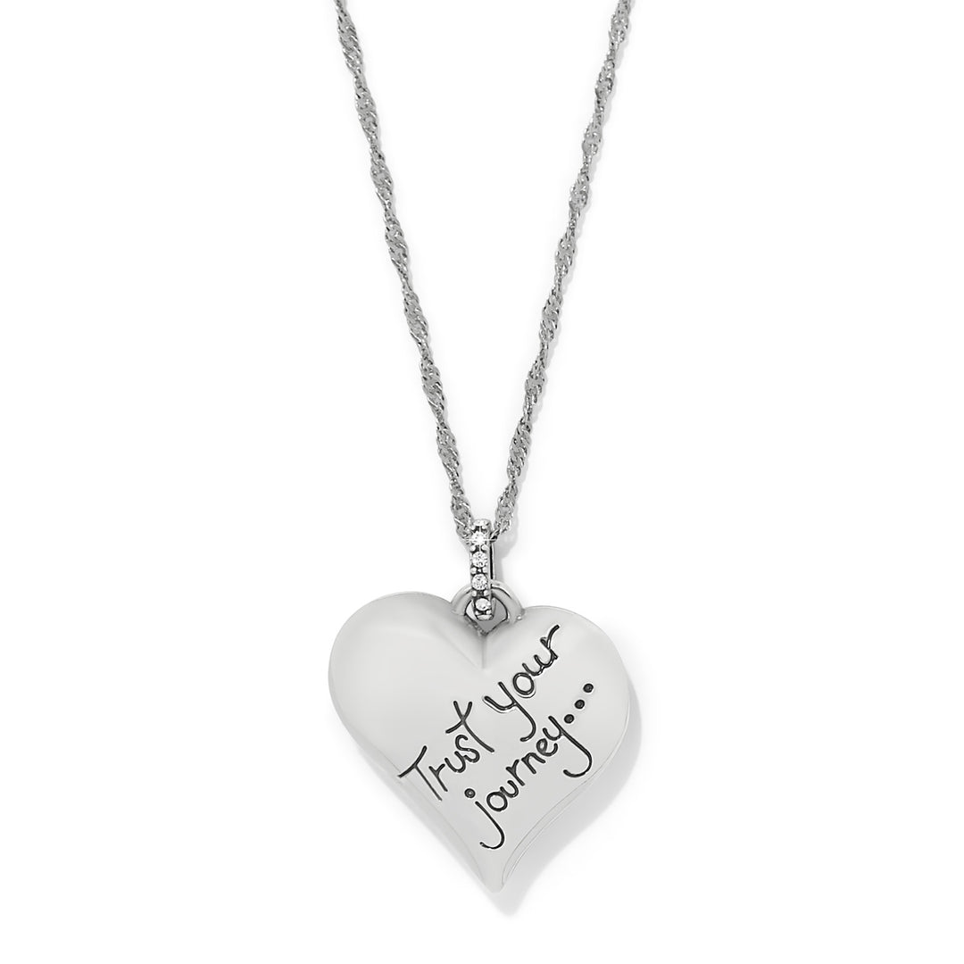 Brighton Trust Your Journey Heart Necklace