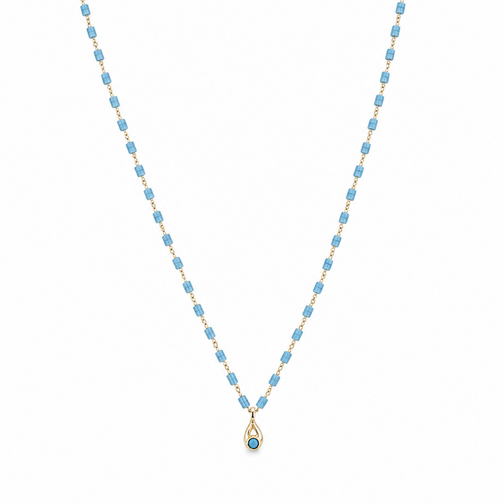 Turquoise Teardrop Necklace