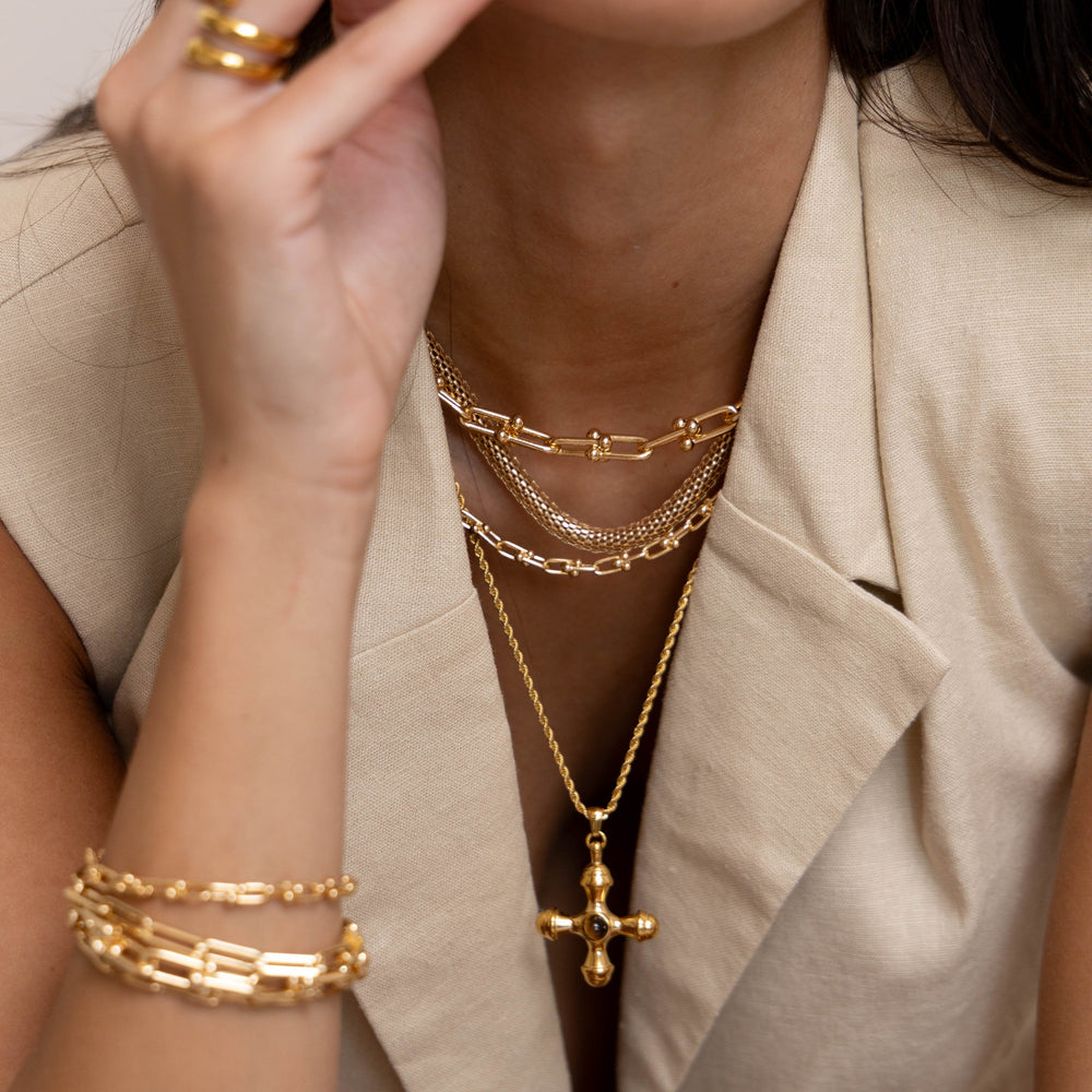 Ophelia Cross Necklace from KADOU Boutique