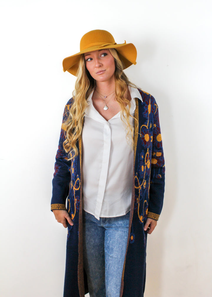 Multi Color Long Cardigan
