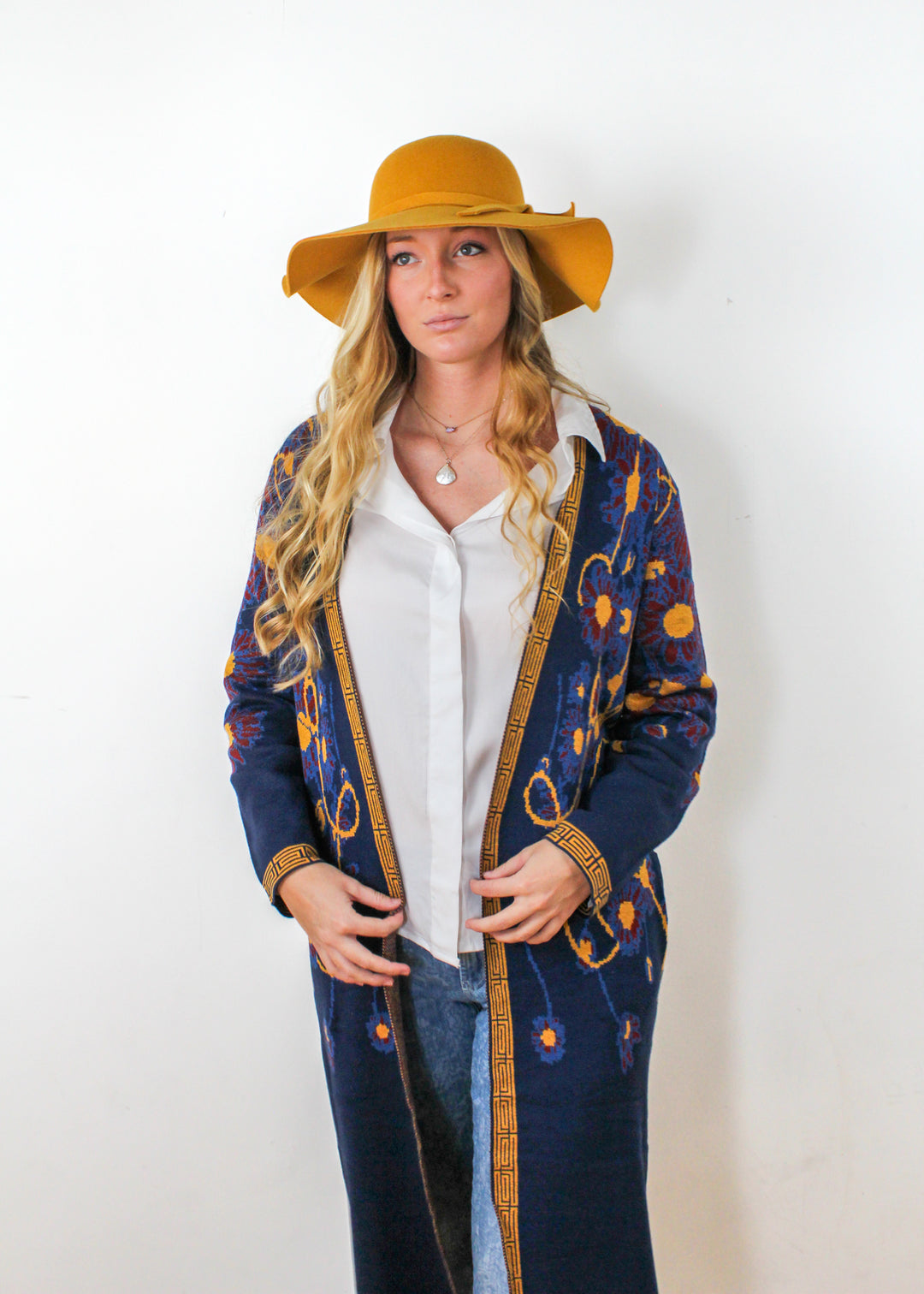Multi Color Long Cardigan