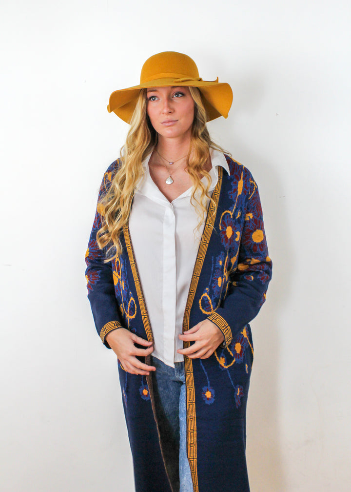 Multi Color Long Cardigan