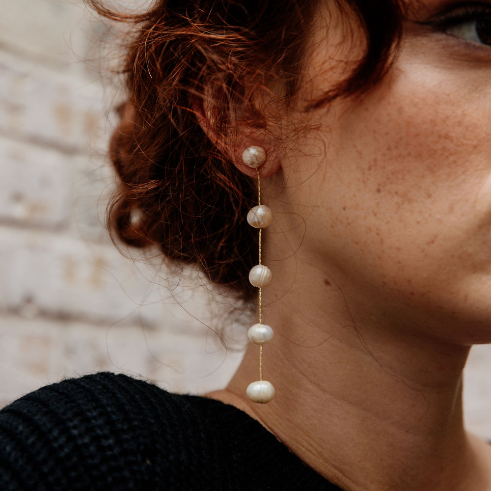Valentina Pearl Drop Earrings from KADOU Boutique