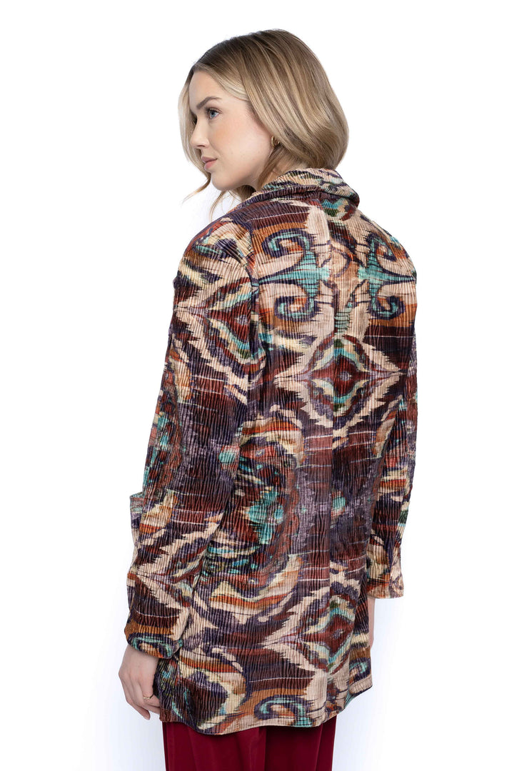 Corded Velvet Blazer from Picadilly. Back view.
