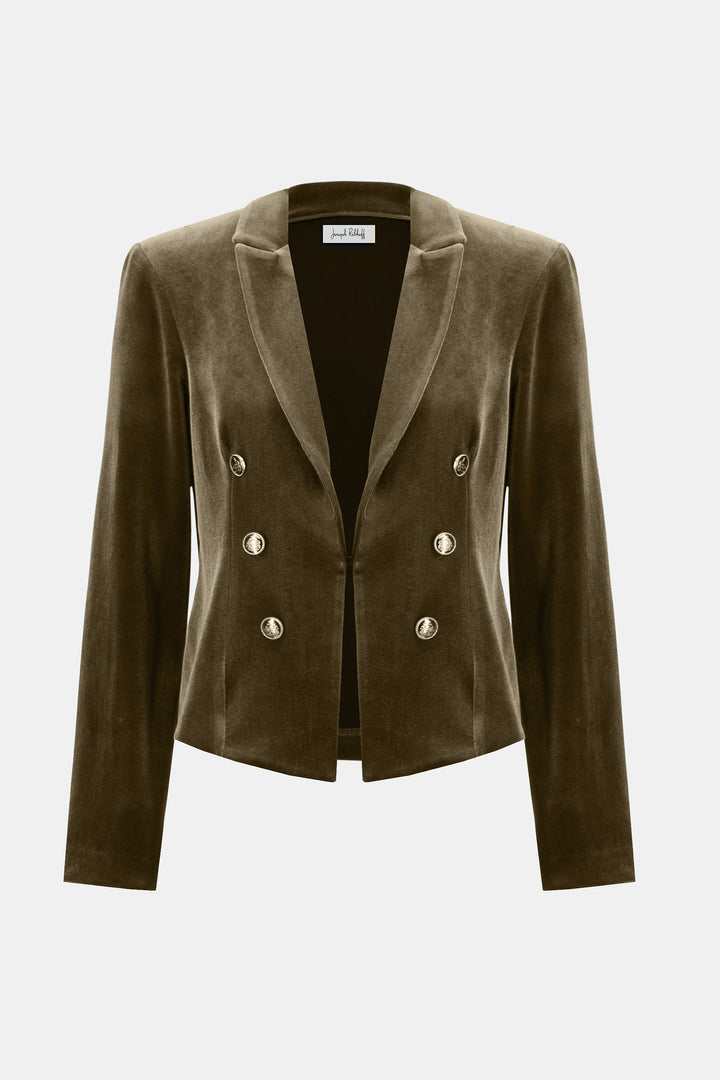 Velvet Knit Fitted Blazer - 253193-4768