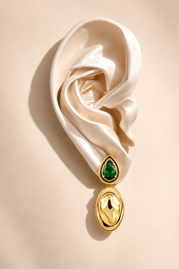 Virginia Emerald Drop Earring