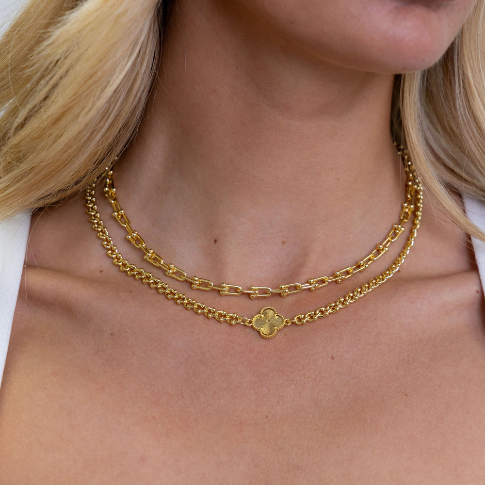 Rosalie Clover Chain Necklace from KADOU Boutique