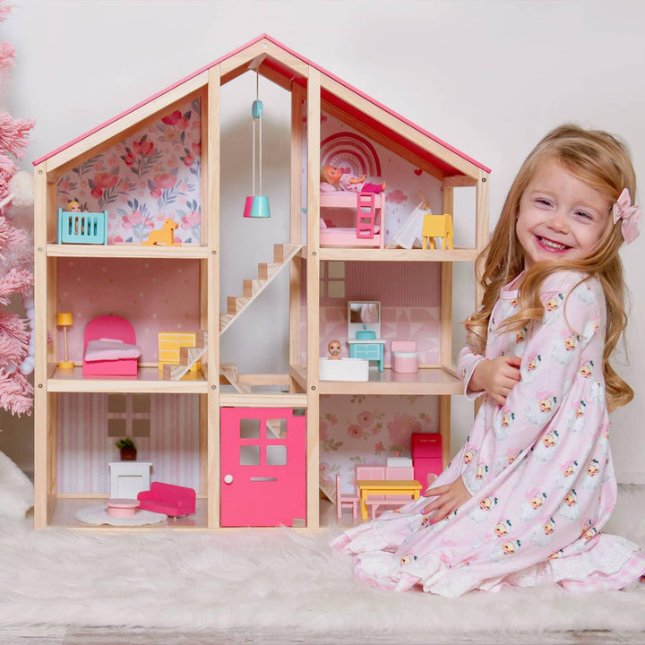 Tiny Land® Sweetwood Dollhouse without Dolls
