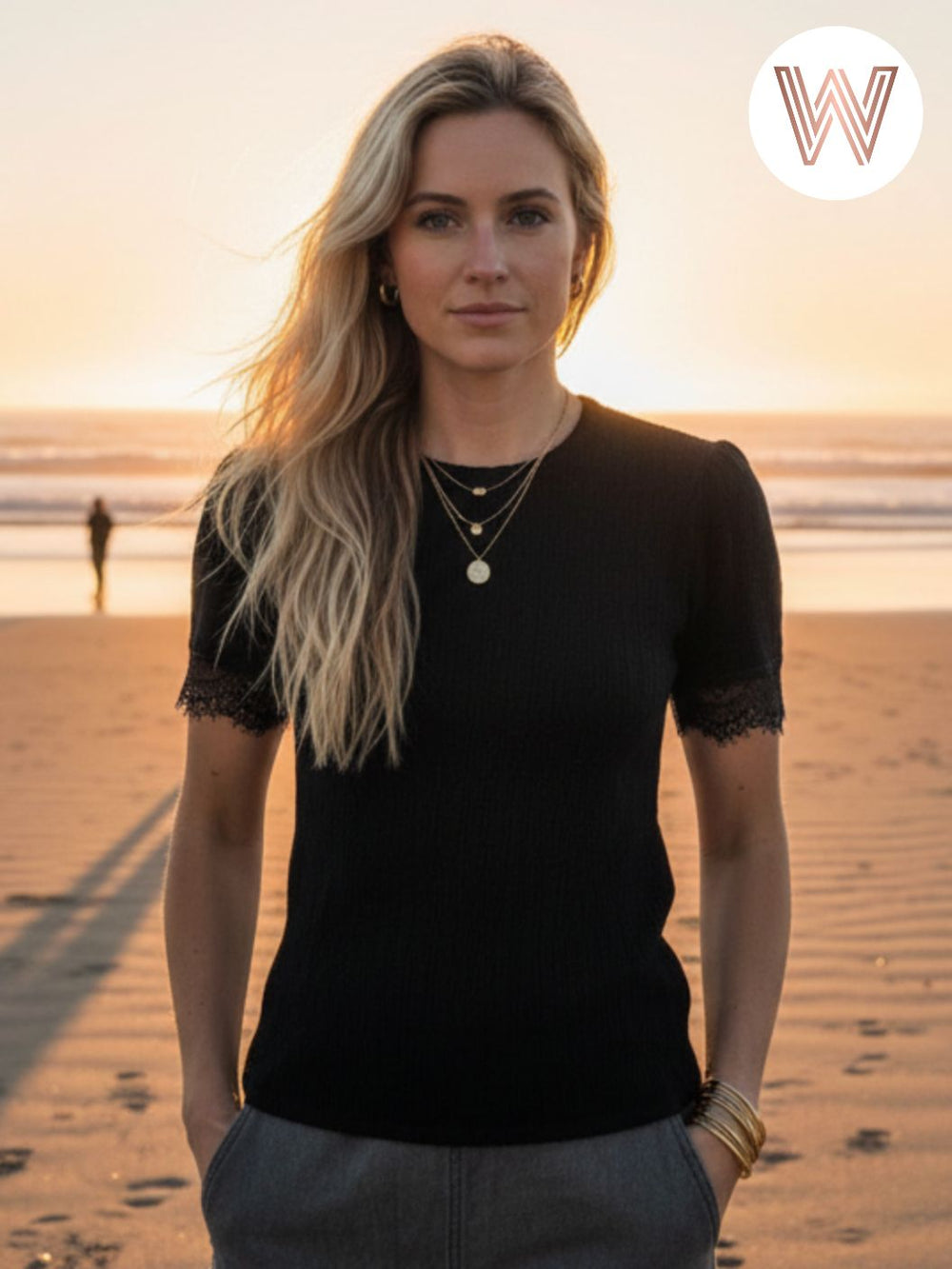 Giselle Top - Black from KADOU Boutique