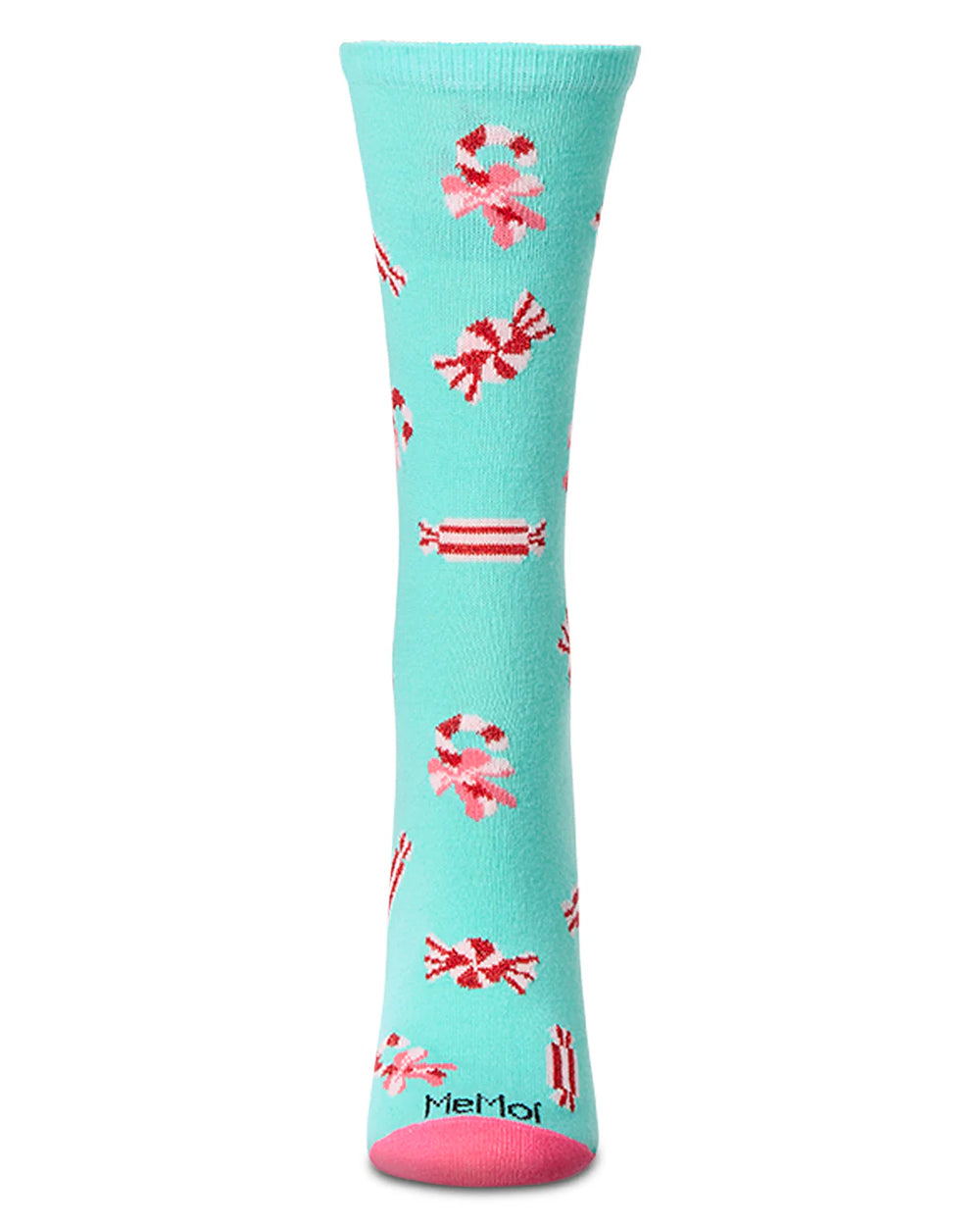 Women's "holiday Candy" Christmas Novelty Crew Sock from KADOU Boutique