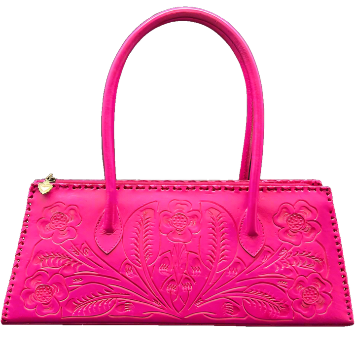 The Abby | Hand-Tooled Leather East to West Shoulder Handbag