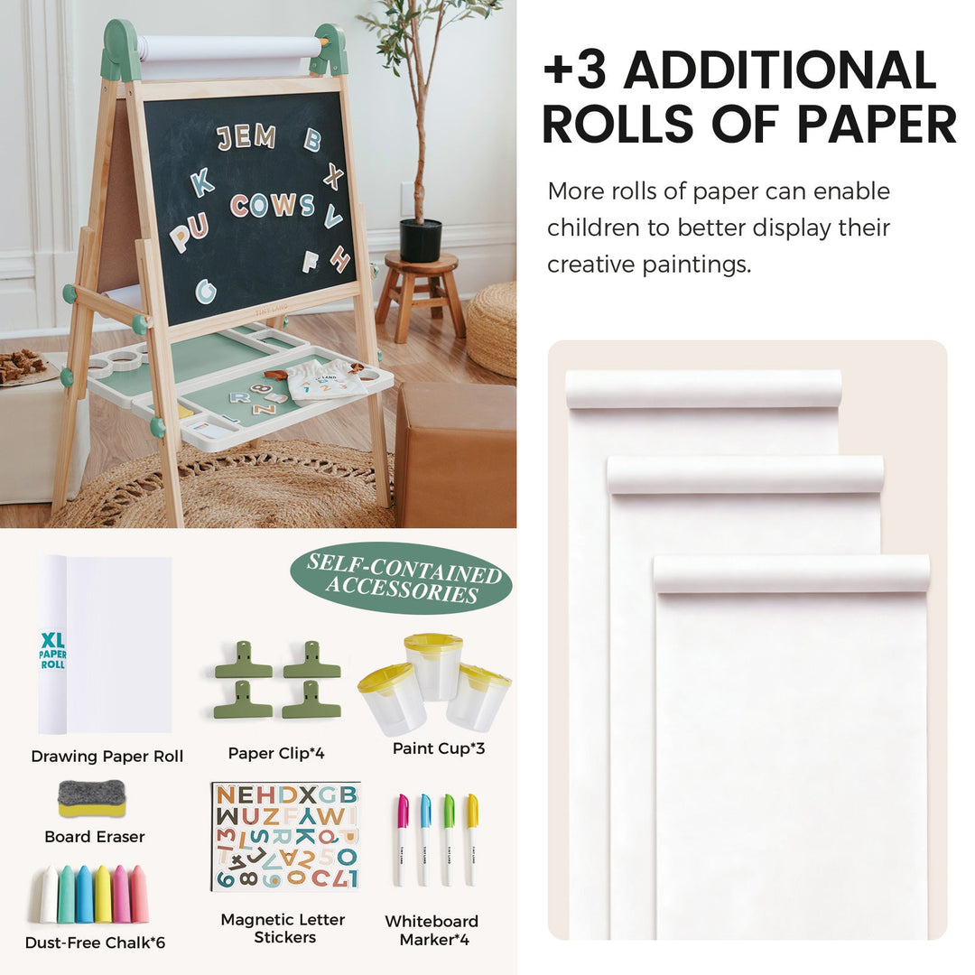 Tiny Land® Pink Magnitales Easel &amp; Paper Roll Set