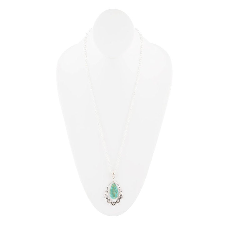 Lace Turquoise and Sterling Silver Necklace