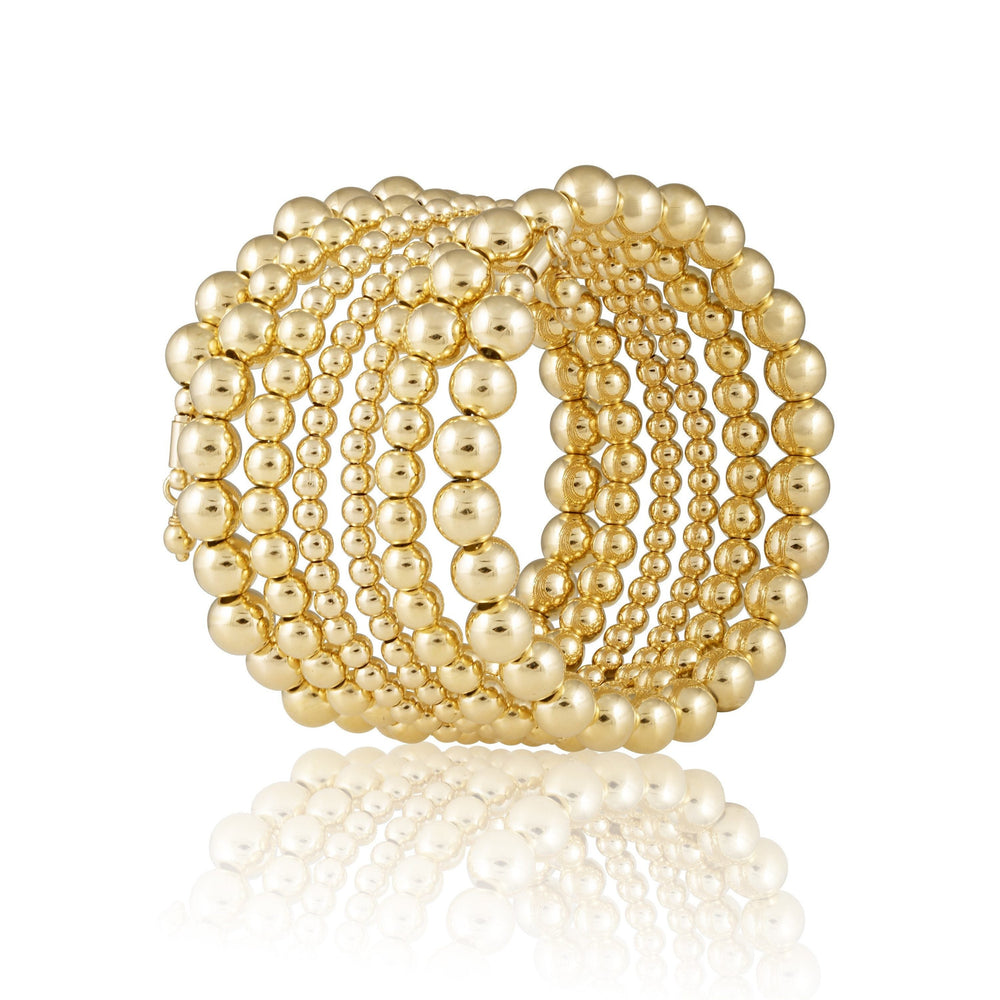 Allison Beaded Wrap Bracelet - 6 Row from KADOU Boutique