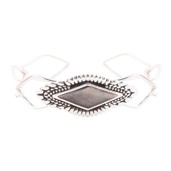 Anemone Black Pearl Cuff Bracelet