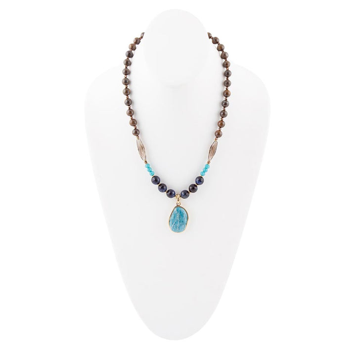 Argo Blue Apatite and Brown Tiger&