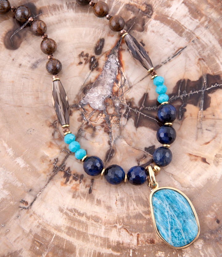 Argo Blue Apatite and Brown Tiger&
