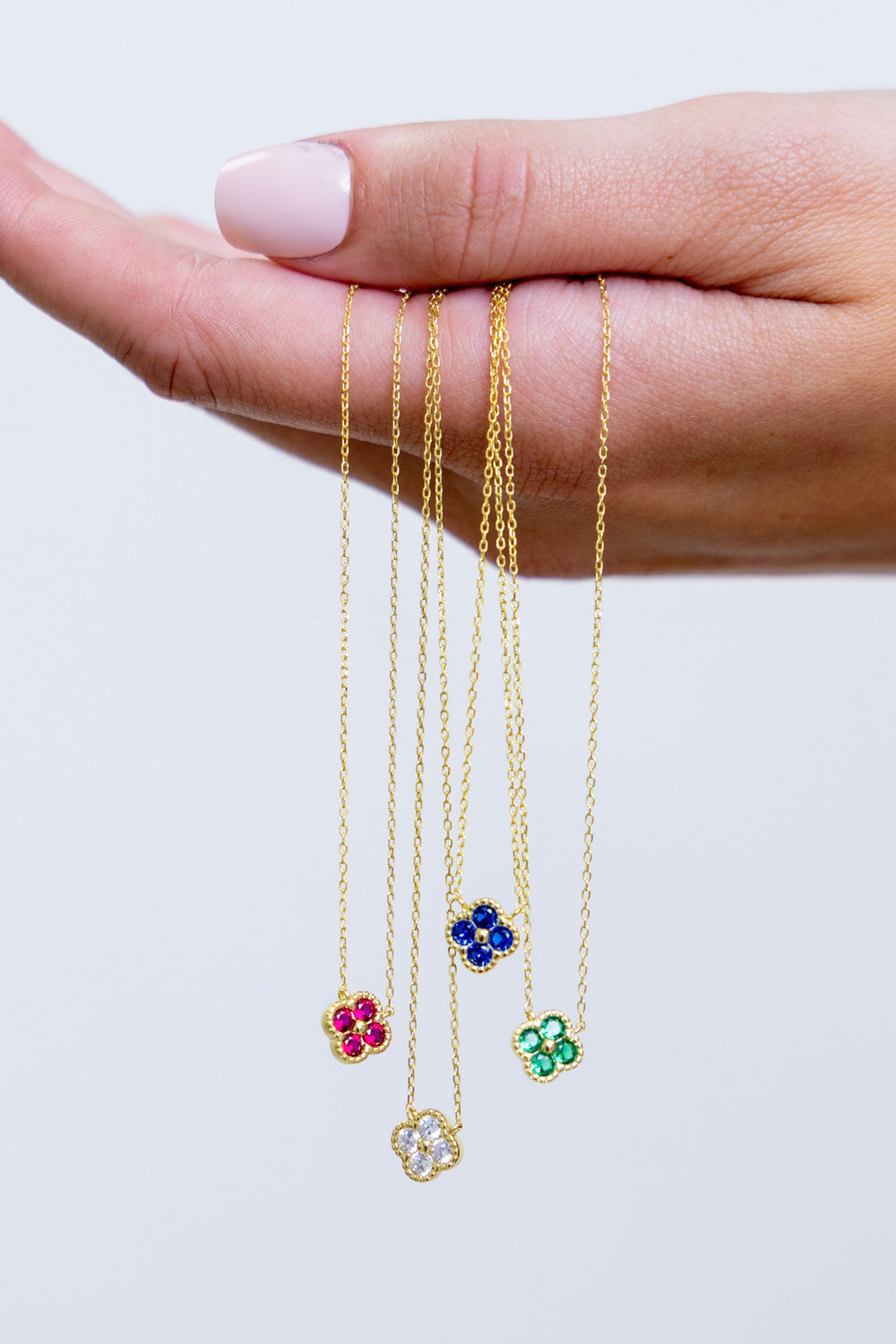Mini Gracie Cz Pendant Necklace from KADOU Boutique