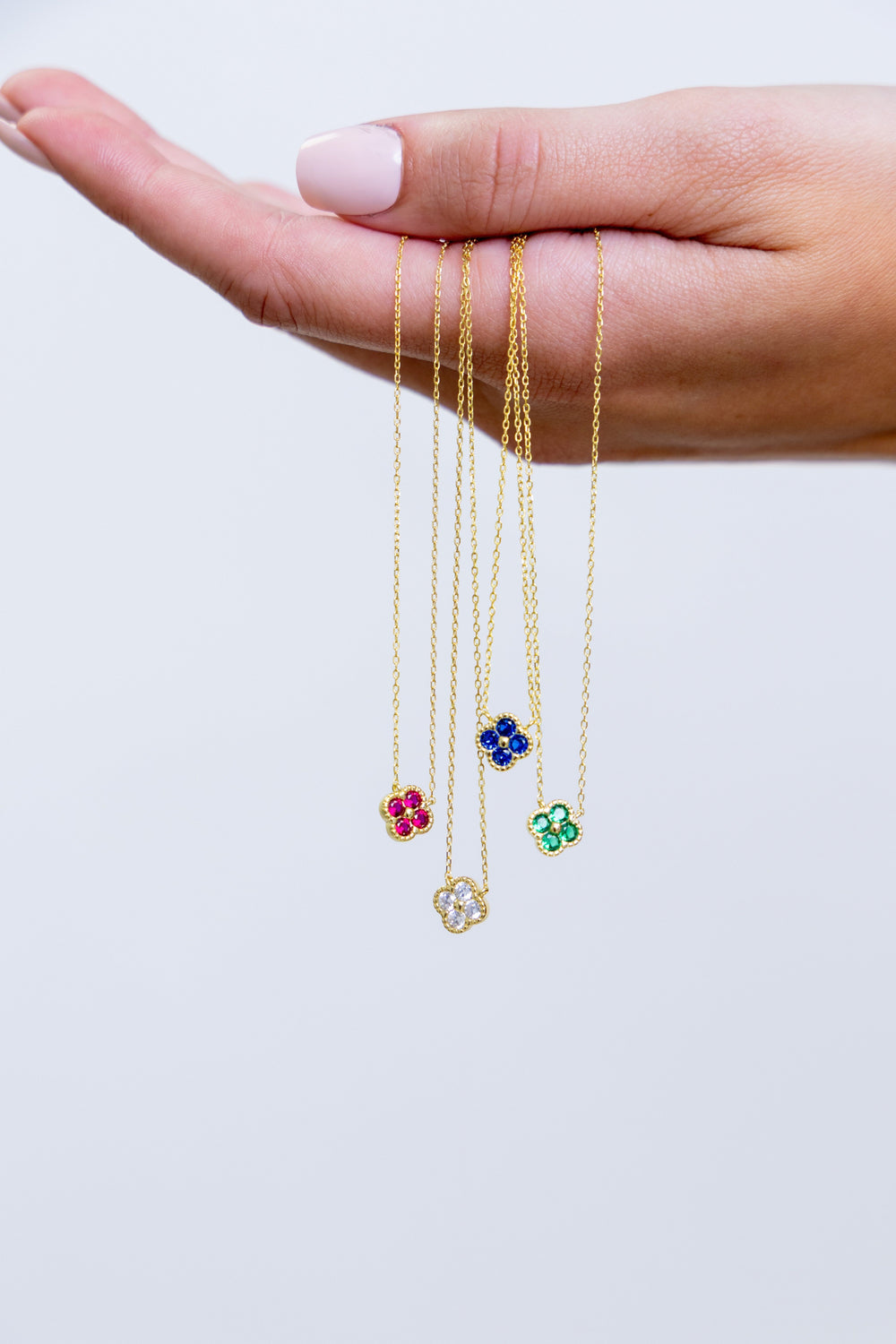 Mini Gracie Cz Pendant Necklace from KADOU Boutique