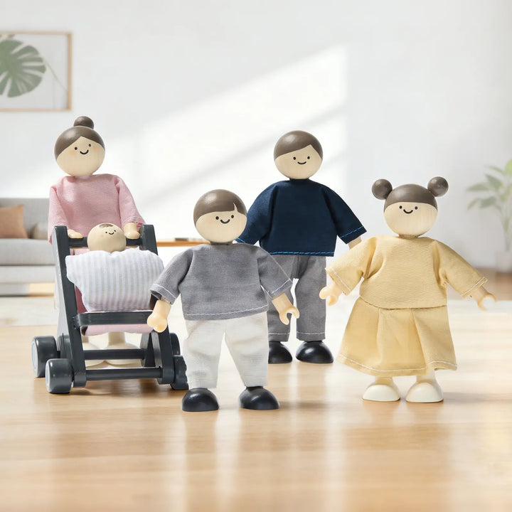 Tiny Land® Sweetwood Pegasus Dollhouse &amp; Wooden Dollhouse Dolls