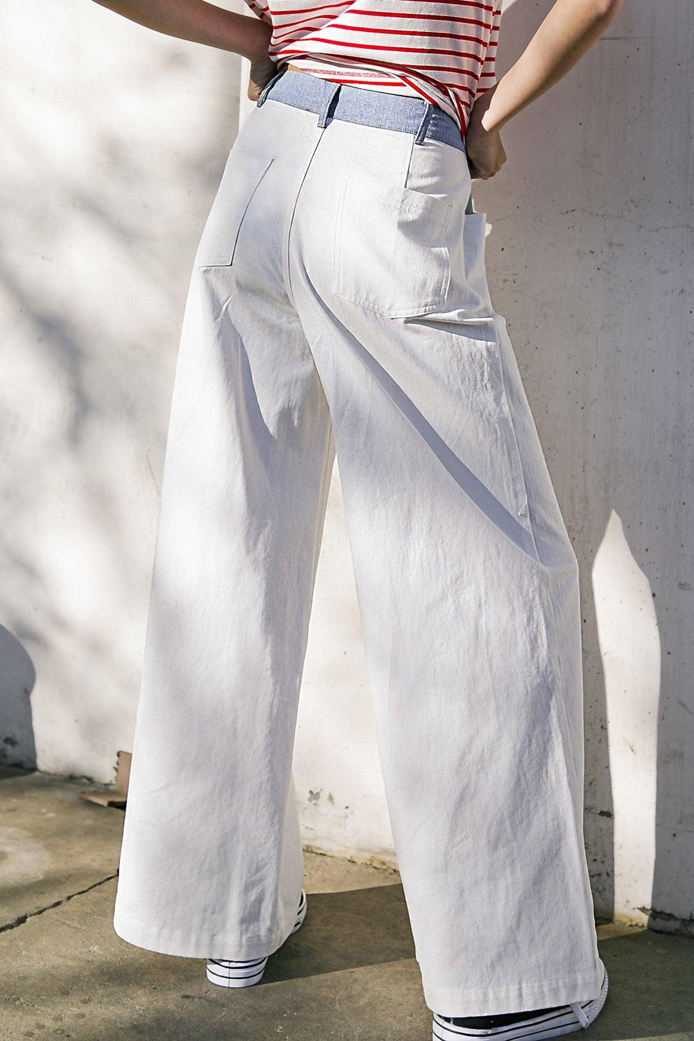 Claim to Fame Denim Twill Pants from KADOU Boutique