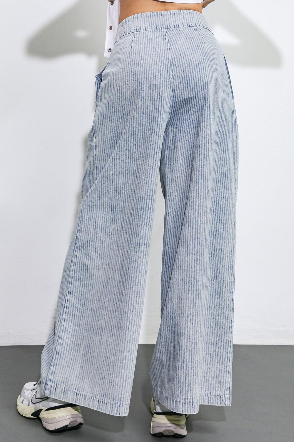 Play My Way Striped Denim Pants from KADOU Boutique