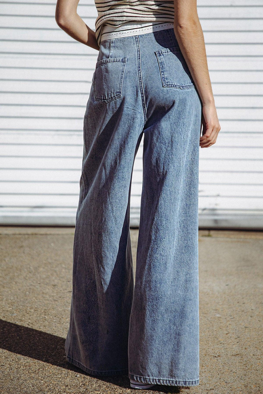 Forever Wondering Denim Pants from KADOU Boutique
