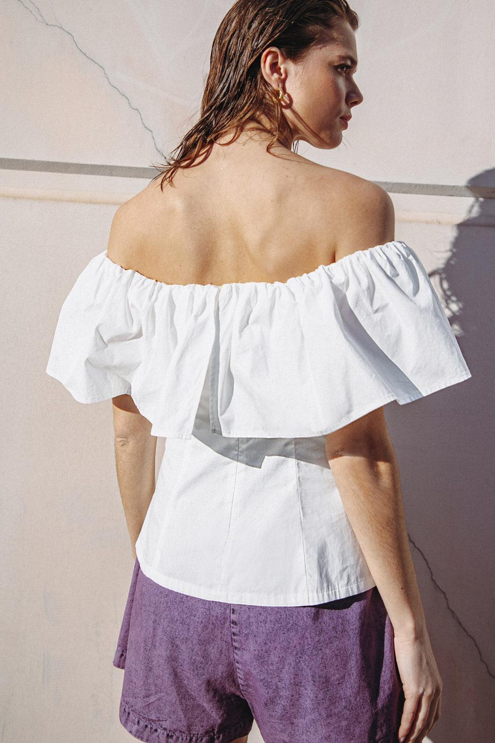Time for Something Woven Top from KADOU Boutique