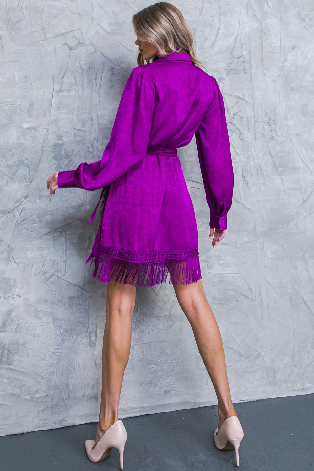 Never Gonna Give Up Woven Midi Dress from KADOU Boutique
