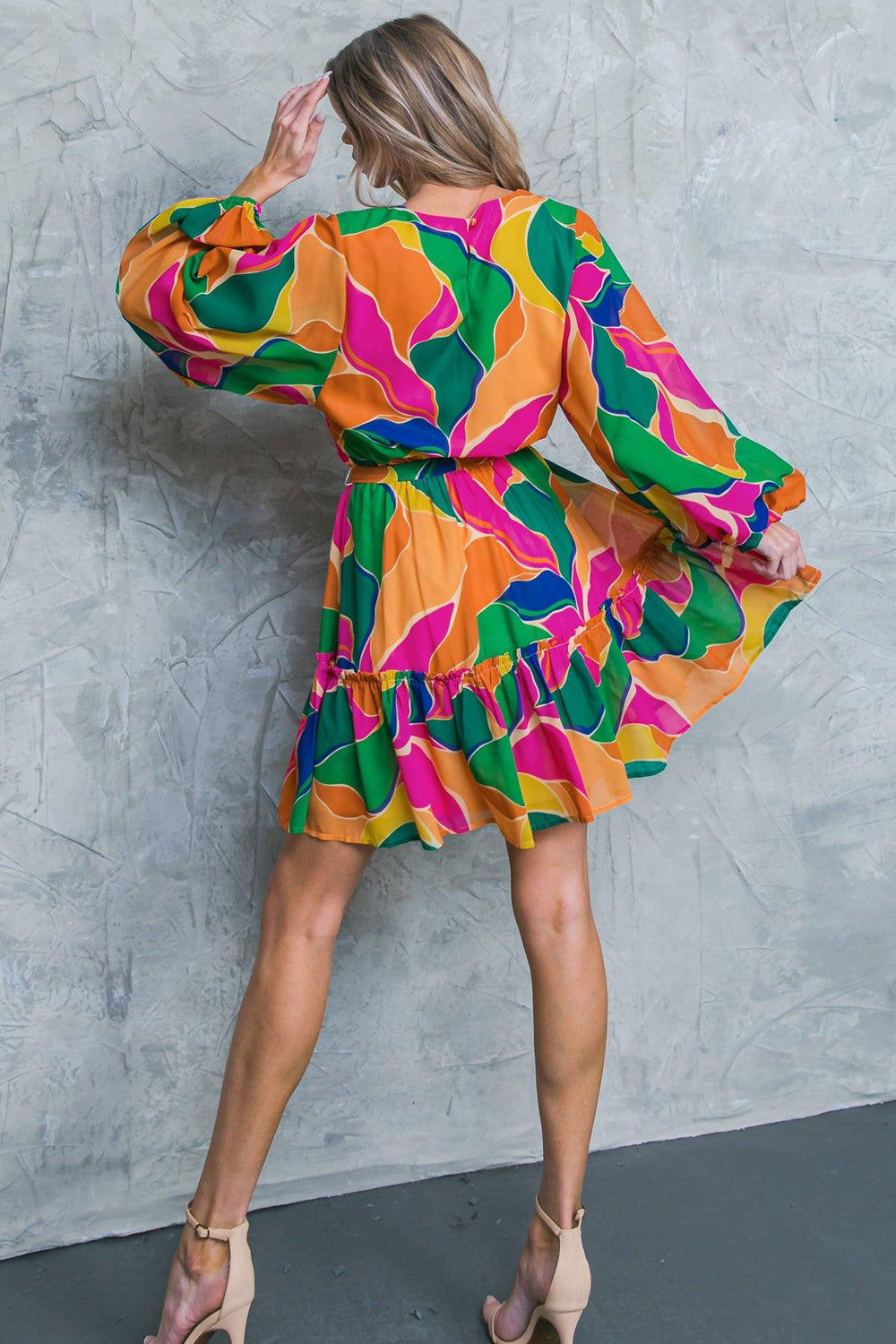 Thank Me Later Woven Mini Dress from KADOU Boutique
