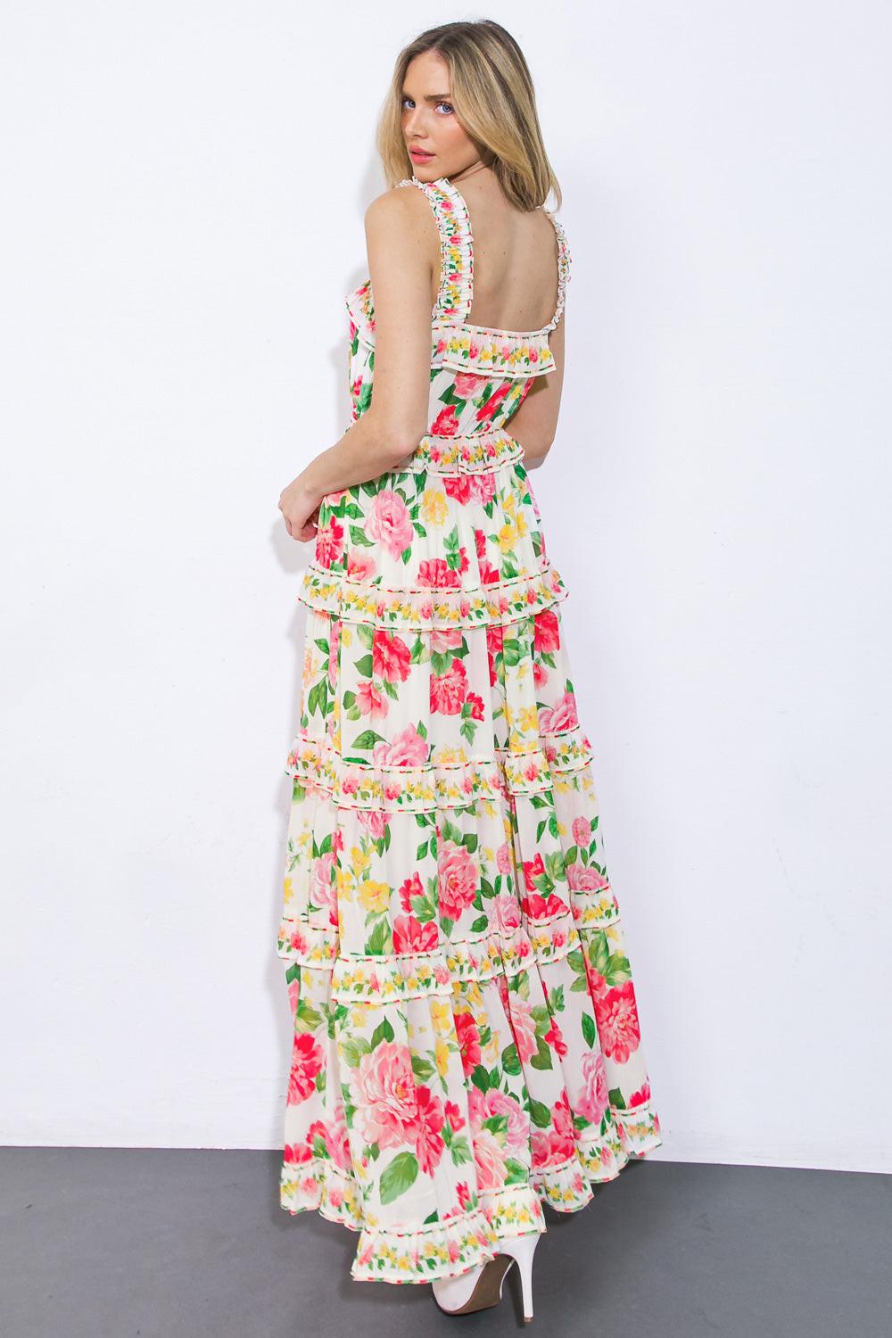 Pulling Heartstrings Woven Maxi Dress from KADOU Boutique