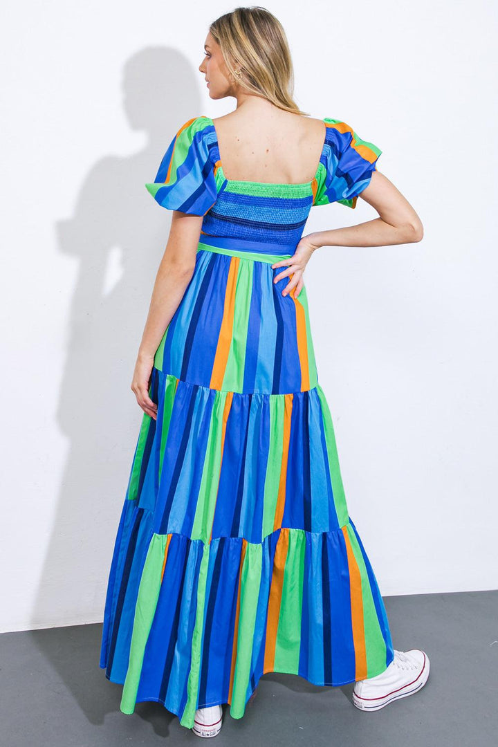 All About the Vibe Woven Maxi Dress from KADOU Boutique