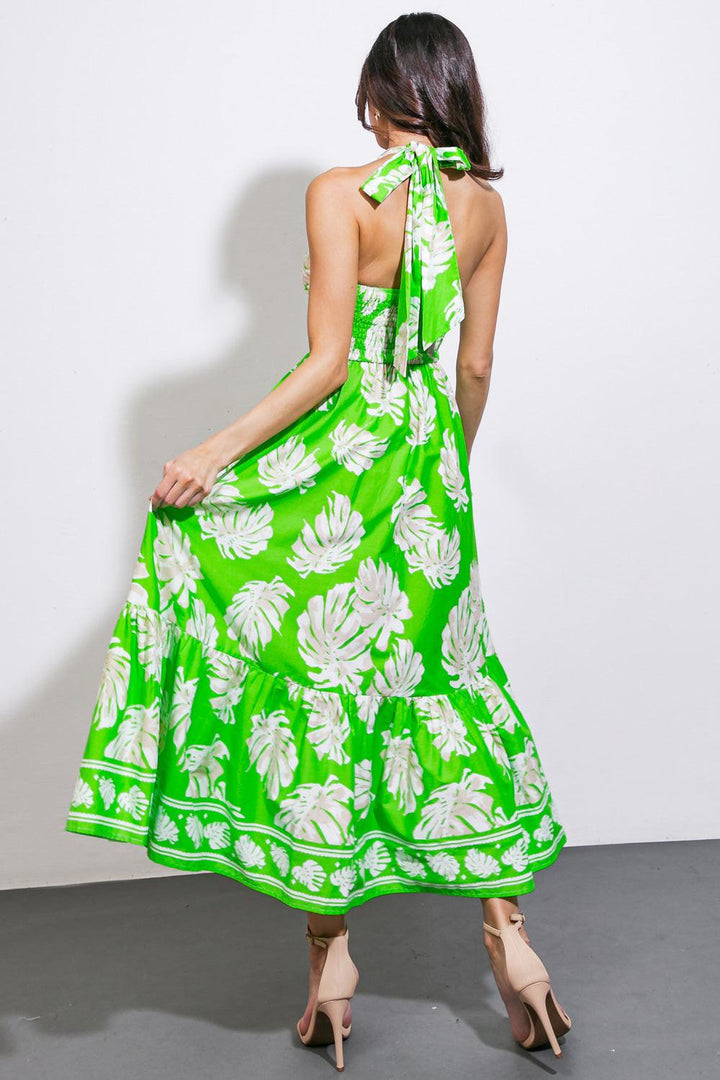 Cause a Scene Woven Midi Dress from KADOU Boutique