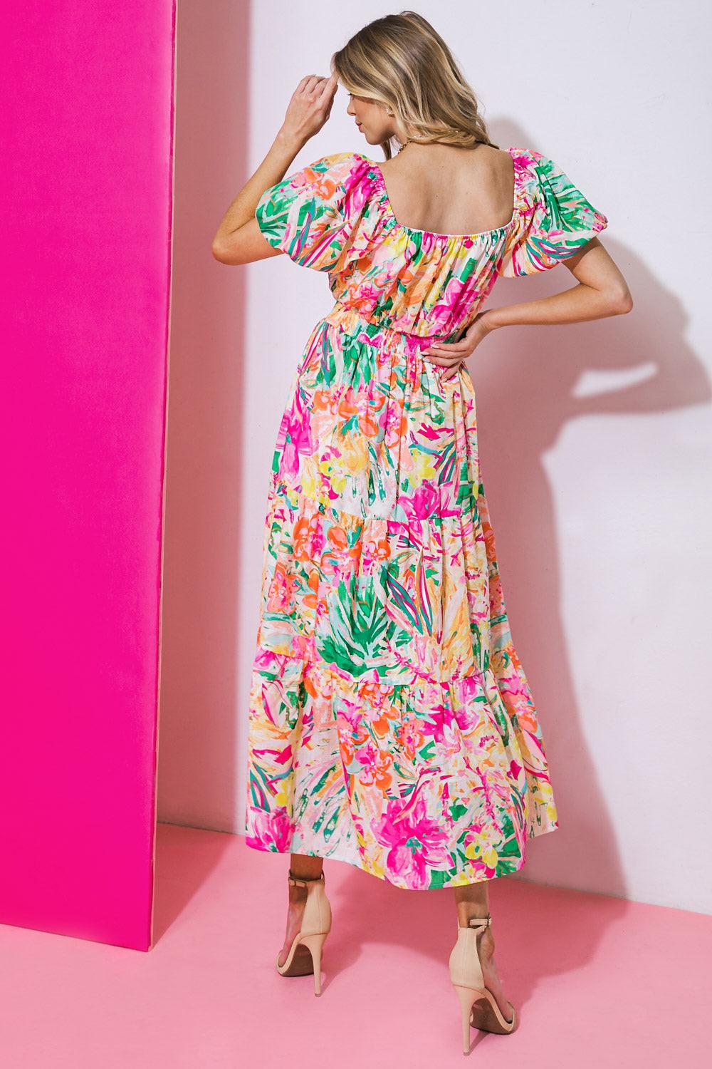 It Starts Now Woven Midi Dress from KADOU Boutique