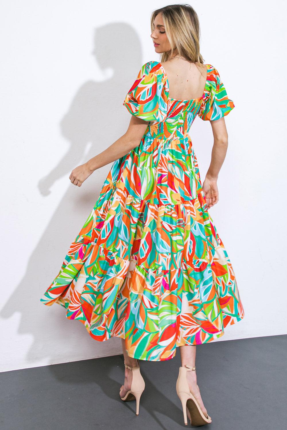 Long Lost Lover Woven Midi Dress from KADOU Boutique