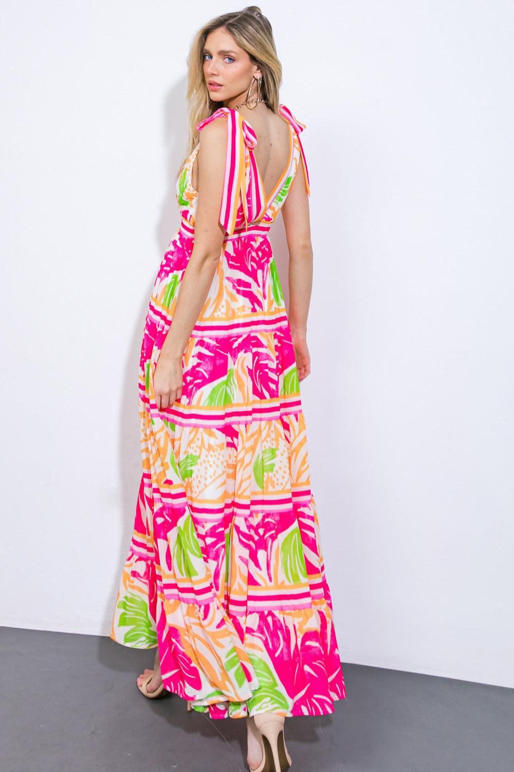 Take the Trails Woven Maxi Dress from KADOU Boutique
