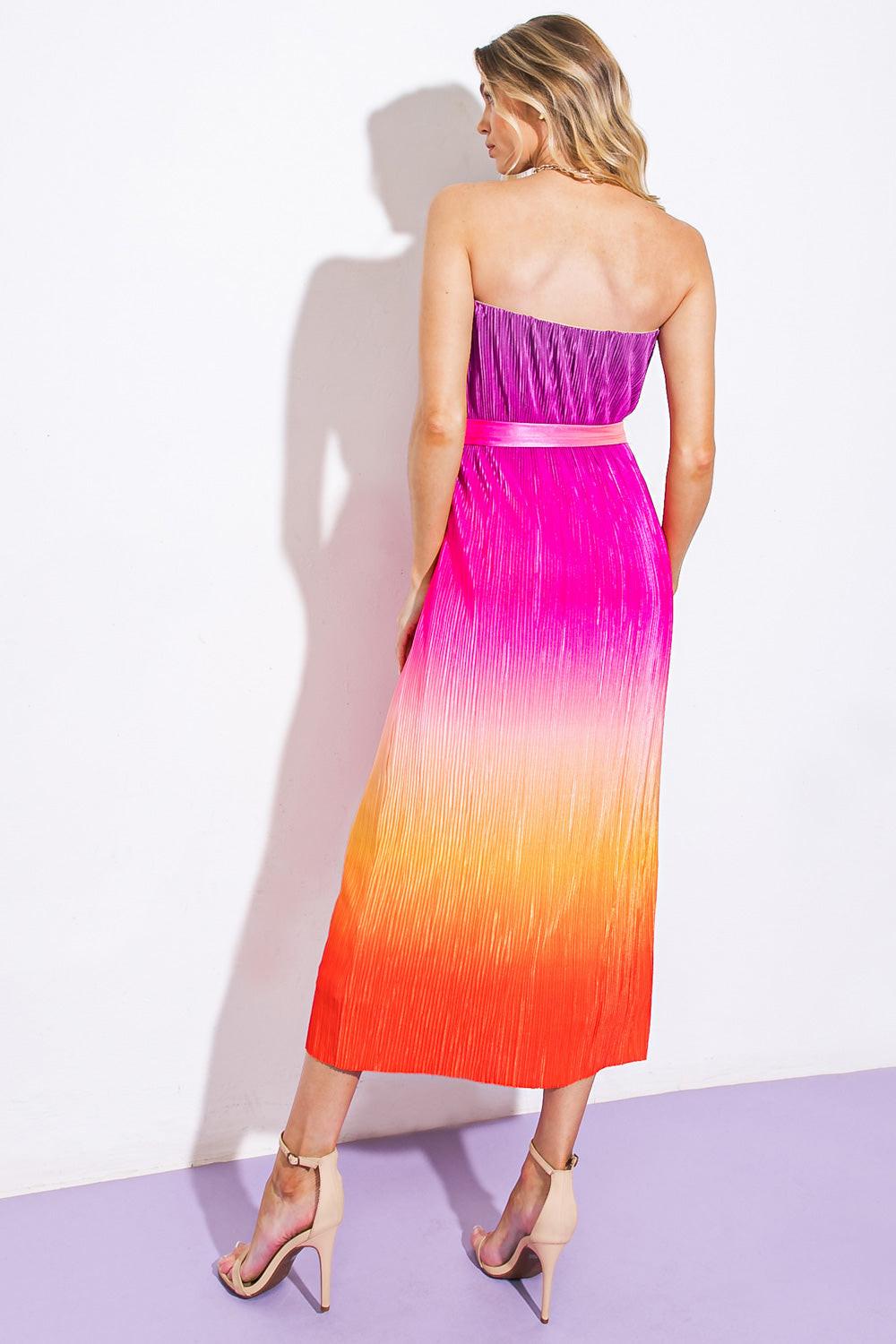 Give It a Go in Garden Midi Dress from KADOU Boutique